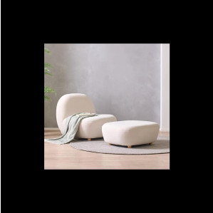 [히트OEM] N802 아쿠아패브릭 1인 소파 스툴 세트 2colors [색상 필메모]