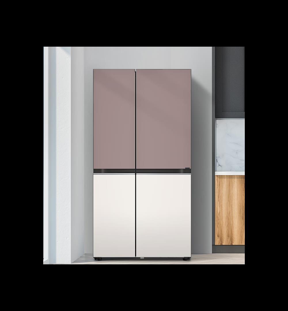 [LG전자] DIOS(디오스) 오브제컬렉션 2도어 양문형 냉장고 832L 베이직 메탈 [클레이핑크/베이지/S834MKE10]