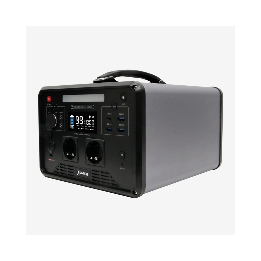 엑스캠퍼스 파워맥스 1280Wh 1000W 220V 차박 낚시 캠핑용 인산철 파워뱅크 보조배터리