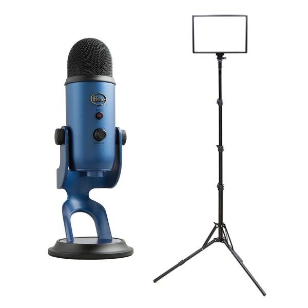 [큐브모아] PC마이크+조명 세트 6/블루 예티+큐브라이트45 17인치 와이드 LED 조명 패키지 &amp;gt; 영상가전