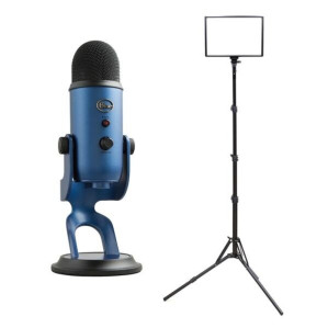 [큐브모아] PC마이크+조명 세트 6/블루 예티+큐브라이트45 17인치 와이드 LED 조명 패키지 &gt; 영상가전