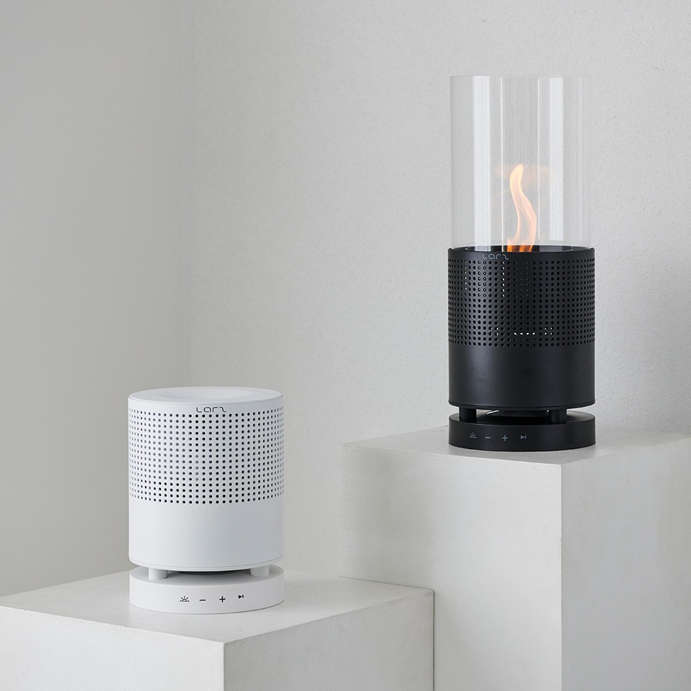 [라르츠] 감성캠핑 불멍 블루투스 스피커+점화기+고체연료2p [ LARZ-E12BLK ] [색상 메모필]