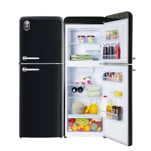 [오리온창홍] 창홍 201L 2도어 레트로 냉장고 블랙 ORT201BK > 주방가전