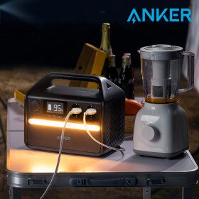 Anker 파워하우스 535 차박 캠핑용 대용량 인산철 배터리 220V C타입 파워뱅크 A1751 > 캠핑/레저