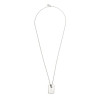 [알렉산더 맥퀸] 585475 J160Y 0446 아이덴티티 태그 스컬 참 네크리스 실버 목걸이