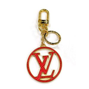 [루이비통] M68465 서클 에피 LV 백 참 키 홀더 골드 키홀더