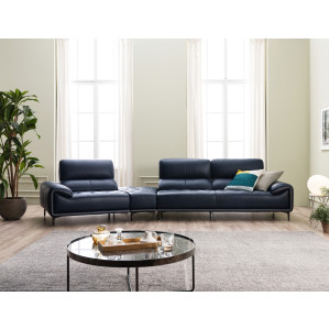 레트로 4인 기능성 떼르소 내추럴 천연면피 소가죽 소파 (전체가죽)